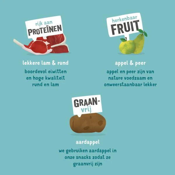 Edgard & Cooper Hondensnack Jerky Verrukkelijke Lam & Rund - 150 G 4 Edgard & Cooper Hondensnack Jerky Verrukkelijke Lam & Rund - 150 G - Afbeelding 4