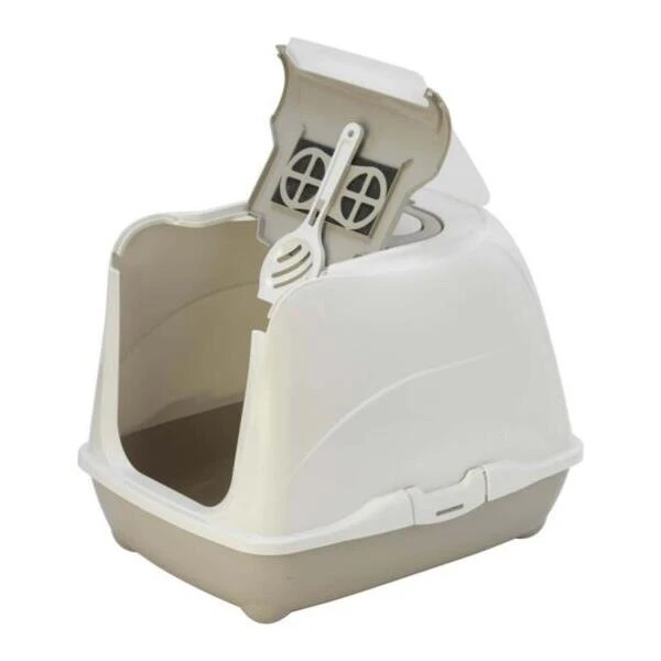 Kattenbak Loki Grijs - 38 X 50 X 37 Cm 2 Kattenbak Loki Grijs - 38 X 50 X 37 Cm - Afbeelding 2