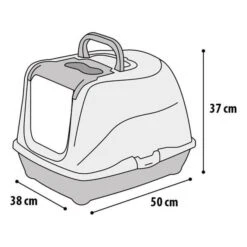 Kattenbak Loki Grijs - 38 X 50 X 37 Cm 6 Kattenbak Loki Grijs - 38 X 50 X 37 Cm -Huisdier Winkel 1607086478 3 600