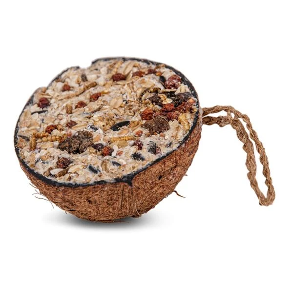 Emma's Garden Halve Kokosnoot Met Granola - 200 Gram 1 Emma's Garden Halve Kokosnoot Met Granola - 200 Gram