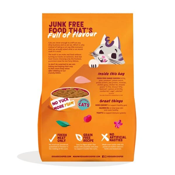 Edgard & Cooper Kattenvoer Adult Met Verse Scharrelkip - 2 Kg 4 Edgard & Cooper Kattenvoer Adult Met Verse Scharrelkip - 2 Kg - Afbeelding 4