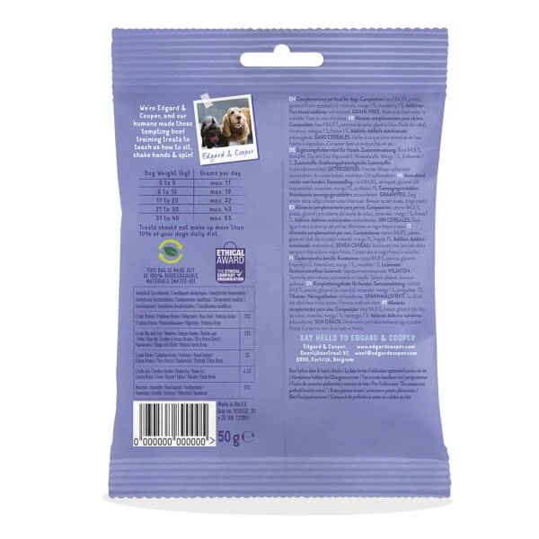 Edgard & Cooper Hondensnack Bites 50 G - Rund 2 Edgard & Cooper Hondensnack Bites 50 G - Rund - Afbeelding 2