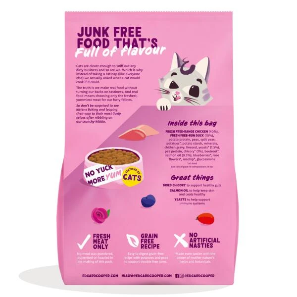 Edgard & Cooper Kattenvoer Kitten Met Verse Scharrelkip En Eend - 2 Kg 3 Edgard & Cooper Kattenvoer Kitten Met Verse Scharrelkip En Eend - 2 Kg - Afbeelding 3