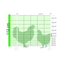 Afrasteringsnet Kippen - L 50 M × H 1,12 M 6 Afrasteringsnet Kippen - L 50 M × H 1,12 M -Huisdier Winkel afrasteringsnet kippen 50 m 1579093959 3 600