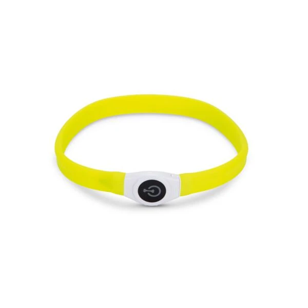 Halsband Hond 'Safety Gear Glowy' - Geel 1 Halsband Hond 'Safety Gear Glowy' - Geel