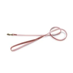 Hondenriem 'Velura' Fluweel Roze 1 Cm - Designed By Lotte