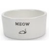 Eetbak Meow Keramiek - 11,5 × 4 Cm - Wit
