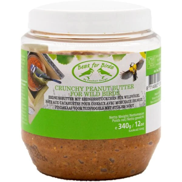 ESSCHERT DESIGN Ongezouten Pindakaas Voor Tuinvogels - Kunststof Pot 1 ESSCHERT DESIGN Ongezouten Pindakaas Voor Tuinvogels - Kunststof Pot