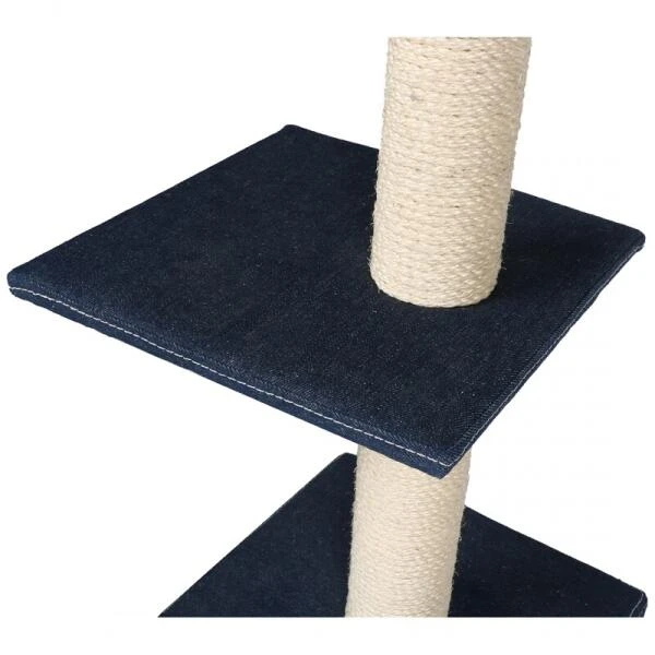 Krabpaal Palazzo Denim - 30 × 30 × 90 Cm 2 Krabpaal Palazzo Denim - 30 × 30 × 90 Cm - Afbeelding 2