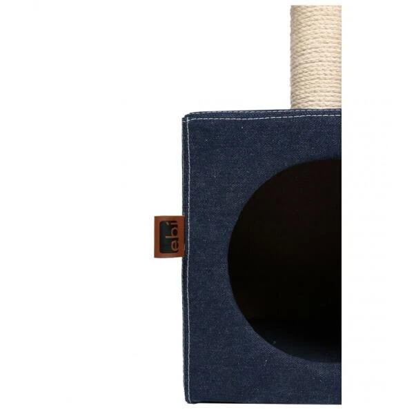 Krabpaal Palazzo Denim - 30 × 30 × 90 Cm 3 Krabpaal Palazzo Denim - 30 × 30 × 90 Cm - Afbeelding 3