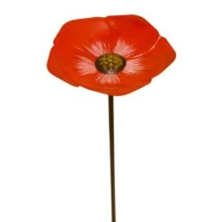 Voederschaal Klaproos Metaal