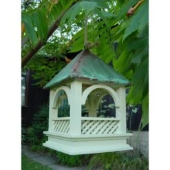 Voedertafel Hangend Met Koperen Afdak -Huisdier Winkel voedertafel hangend met koperen dak 1484053475 5 600