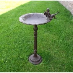 Vogelbad Gietijzer Op Voet Met Elfje -Huisdier Winkel vogelbad gietijzer elfje 1484056262 5 600