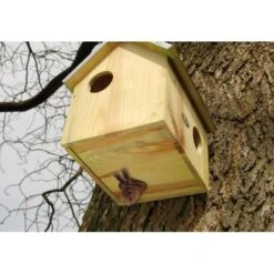 ESSCHERT DESIGN Nestkast Voor Eekhoorns - Naturel Hout -Huisdier Winkel woonhuisje eekhoorns naturel hout 1484053233 2 600
